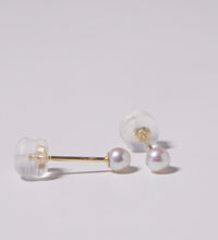 Load image into Gallery viewer, 18K Gold Plated S925 3mm AAA Small Freshwater Pearls Earrings