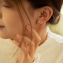 Load image into Gallery viewer, 18K Gold Plated S925 3mm AAA Small Freshwater Pearls Earrings