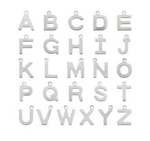 Load image into Gallery viewer, Initial Custom Letter Necklace 14/15/16 inches with Extender Surgical Steel