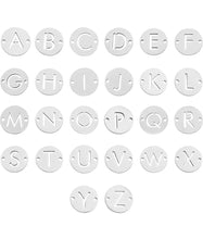 Load image into Gallery viewer, Personalized Custom Bracelet Letter with Heart Charm Initial Friendship Surgical Steel Bracelet