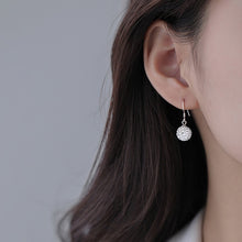 이미지를 갤러리 뷰어에 로드 , S925 Dangle 10mm Rhinestone Crystal Glass Beads Dangle Earrings
