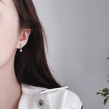 Load image into Gallery viewer, Stainless steel stud earrings with 4mm seamless beads, minimalist and elegant, hypoallergenic.