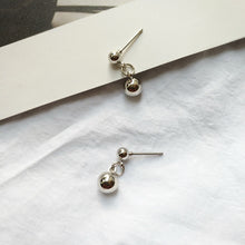 Load image into Gallery viewer, Surgical steel stud earrings with 6mm solid bead design, minimalist and stylish, hypoallergenic.