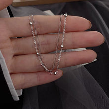 Load image into Gallery viewer, S925/ Surgical Steel Korean Double Chain Link bracelet 6/7/8 inches +~0.5 inch Extender