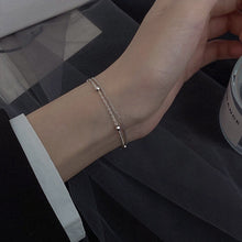 Load image into Gallery viewer, S925/ Surgical Steel Korean Double Chain Link bracelet 6/7/8 inches +~0.5 inch Extender