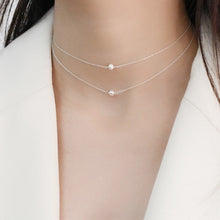 将图片加载到图库查看器,Spring Ring S925 AAA 4mm small freshwater pearls cable chain necklace 14,15,16 inches + 1 inch extender