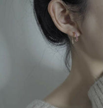 Load image into Gallery viewer, Gold Steel Wire Wrapped Gold Brazil 3-4MM Gemstone Genuine Natural Pink or Black Tourmaline AAA Faceted Beads Earrings