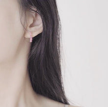 Load image into Gallery viewer, Gold Steel Wire Wrapped Gold Brazil 3-4MM Gemstone Genuine Natural Pink or Black Tourmaline AAA Faceted Beads Earrings