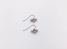 Load image into Gallery viewer, Korean fashion small seamless solid stainless steel beads earrings, dangle hook style, available in 3mm or 4mm sizes.