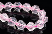 Load image into Gallery viewer, Star Cut Faceted Natural Aquamarine Amethyst Rose Quartz Elastic 7-8mm Stretch String Bracelet