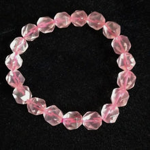 Load image into Gallery viewer, Star Cut Faceted Natural Aquamarine Amethyst Rose Quartz Elastic 7-8mm Stretch String Bracelet
