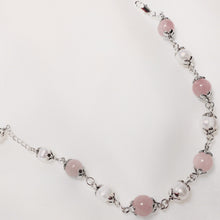 Load image into Gallery viewer, S925 Dark Green Jade/Aquamarine/Amethyst/ Rose Quartz 8mm With Freshwater Pearls 6mm Bracelet 6/7/8 +~0.5Inches