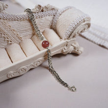 Load image into Gallery viewer, AAA Red Strawberry Quartz 8mm Chunky Cuban Chain Bracelet with 3.8mm Crystals, Available in 6, 7, or 8 Inches with Extender and Stainless Steel Spring Ring Clasp, Elegant Jewelry