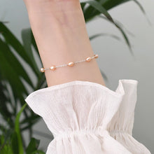 Load image into Gallery viewer, S925 4-5mm Natural Oval Pearl Bracelet 6/7/8 inches with Extender Wedding Gif For Her