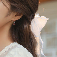 이미지를 갤러리 뷰어에 로드 , 베스트 셀러 1 쌍 18K 금 도금/실버/서지컬 스틸/S925 한국어 4mm 담수 단추 진주 작은 매달려 저자극성 귀걸이