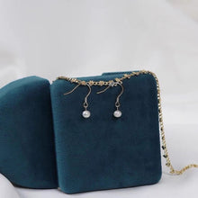 이미지를 갤러리 뷰어에 로드 , 베스트 셀러 1 쌍 18K 금 도금/실버/서지컬 스틸/S925 한국어 4mm 담수 단추 진주 작은 매달려 저자극성 귀걸이