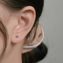 将图片加载到图库查看器,4mm Solid Surgical Steel Hypoallergenic Ball Post Earrings Stud Small 14-15mm Short Post Sleeper Stud