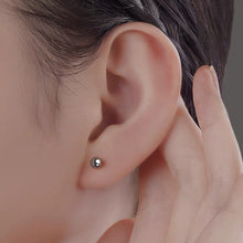 将图片加载到图库查看器,4mm Solid Surgical Steel Hypoallergenic Ball Post Earrings Stud Small 14-15mm Short Post Sleeper Stud