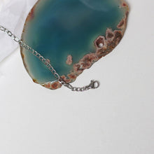 Load image into Gallery viewer, Minimalist Solid Stainless Steel Figaro Chain Necklace with 2cm Rectangle Charm 16-18 inches Unisex