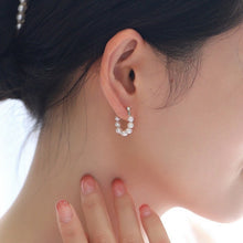 Load image into Gallery viewer, 18K gold plated or surgical steel stud earrings with AAA 3-4mm button pearls, perfect for adding a touch of sophistication to any outfit.