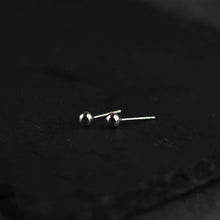 将图片加载到图库查看器,4mm Solid Surgical Steel Hypoallergenic Ball Post Earrings Stud Small 14-15mm Short Post Sleeper Stud