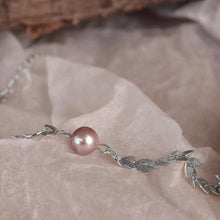 将图片加载到图库查看器,Stainless Steel Ear of Wheat Chain AAA 8mm Natural Pearl Bracelet 6/7/8 Inches with Extender