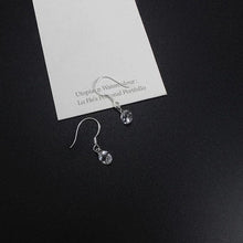 将图片加载到图库查看器,1 Pair Gold/Silver/Steel Single 5mm AAAA Cubic Zirconia Dangle Mini Small Dainty Earrings