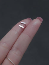 이미지를 갤러리 뷰어에 로드 , 9mm Solid Surgical Steel Hypoallergenic Bar Post Earrings Studs with Small 15mm Short Post Sleeper Studs, Simple and Stylish Jewelry