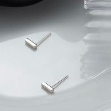 이미지를 갤러리 뷰어에 로드 , 9mm Solid Surgical Steel Hypoallergenic Bar Post Earrings Studs with Small 15mm Short Post Sleeper Studs, Simple and Stylish Jewelry