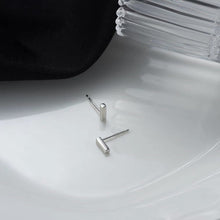 이미지를 갤러리 뷰어에 로드 , 9mm Solid Surgical Steel Hypoallergenic Bar Post Earrings Studs with Small 15mm Short Post Sleeper Studs, Simple and Stylish Jewelry