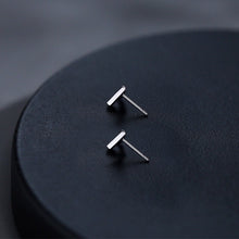 이미지를 갤러리 뷰어에 로드 , 9mm Solid Surgical Steel Hypoallergenic Bar Post Earrings Studs with Small 15mm Short Post Sleeper Studs, Simple and Stylish Jewelry
