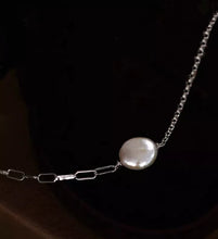 Load image into Gallery viewer, Surgical Steel Necklace 6-8mm Baroque Pearls Necklace 16-18inches
