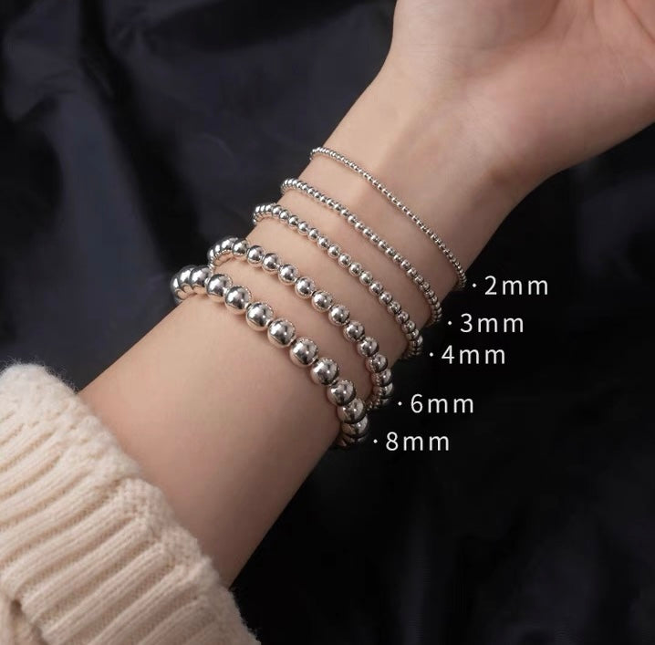 316 Steel Bead Elastic Bracelet