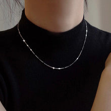 Load image into Gallery viewer, Korean Dainty Sparkle Chain Necklace Surgical Stainless Steel 16-18 inches
