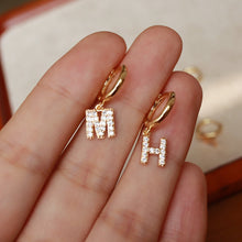 Load image into Gallery viewer, Personalize your Own Pair! 18K Gold Plated Initial Letter Earring Sold by 1 PC per order
