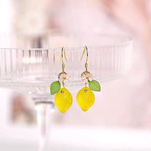 Load image into Gallery viewer, 18K Gold Plated S925 Lemon Earrings
