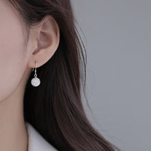 이미지를 갤러리 뷰어에 로드 , S925 Dangle 10mm Rhinestone Crystal Glass Beads Dangle Earrings
