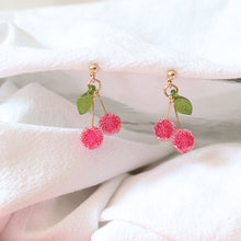 이미지를 갤러리 뷰어에 로드 , 18K Gold Plated 5mm Bayberry Beads Earrings
