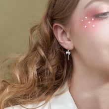 이미지를 갤러리 뷰어에 로드 , 한국 패션 기하학 3cm 직사각형 참 5mm 크리스탈 진주 귀걸이
