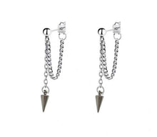 Load image into Gallery viewer, Korean Fashion Kpop 1.2cm Small Seamless Solid Steel Spike Earrings 4.5cm Gothic Punk
