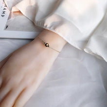 이미지를 갤러리 뷰어에 로드 , S925 천연 황금 흑요석 AAA 5-6mm 작은 원형 구슬 팔찌 6/7/8인치 확장 장치 포함
