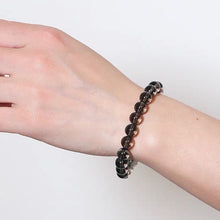 Load image into Gallery viewer, Natural Smoky Quartz 8.5/10mm Round Bead Elastic Stretch String Bracelet
