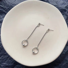 이미지를 갤러리 뷰어에 로드 , 스테인레스 스틸 한국 스타일 트렌드 10mm 원형 링 펑크 귀걸이
