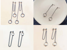 이미지를 갤러리 뷰어에 로드 , 스테인레스 스틸 한국 스타일 트렌드 10mm 원형 링 펑크 귀걸이
