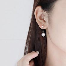 将图片加载到图库查看器，S925 Silver AAA Half Drilled 9mm Pearls Stud Earrings 3cm
