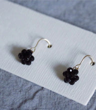 이미지를 갤러리 뷰어에 로드 , 골드 스틸 4mm AAA면 처리 된 정품 천연 전기석 보석 비즈 블랙/핑크 와이어 래핑 된 니켈 프리 스틸 귀걸이
