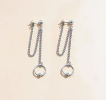 이미지를 갤러리 뷰어에 로드 , 스테인레스 스틸 한국 스타일 트렌드 10mm 원형 링 펑크 귀걸이
