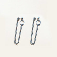 이미지를 갤러리 뷰어에 로드 , 스테인레스 스틸 한국 스타일 트렌드 10mm 원형 링 펑크 귀걸이
