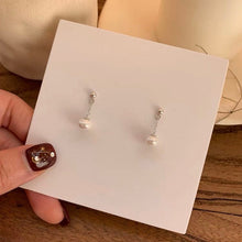 将图片加载到图库查看器，S925 Silver AAA Half Drilled 9mm Pearls Stud Earrings 3cm
