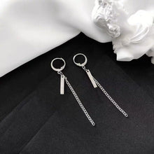 Load image into Gallery viewer, Stud/Hoop Steel BTS Kpop Style Korean 2cm Rectangle Charm Charm Earrings 7-7.5cm
